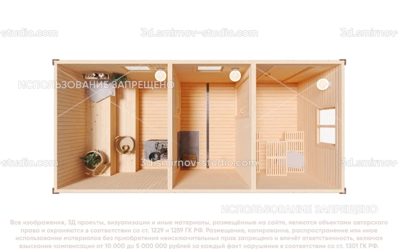 Мобильные бани из бруса - 3