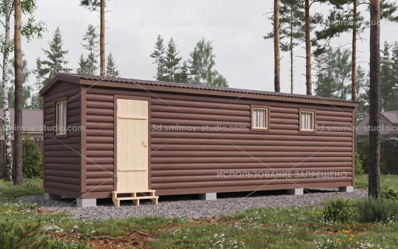 Мобильные бани из бруса - 6